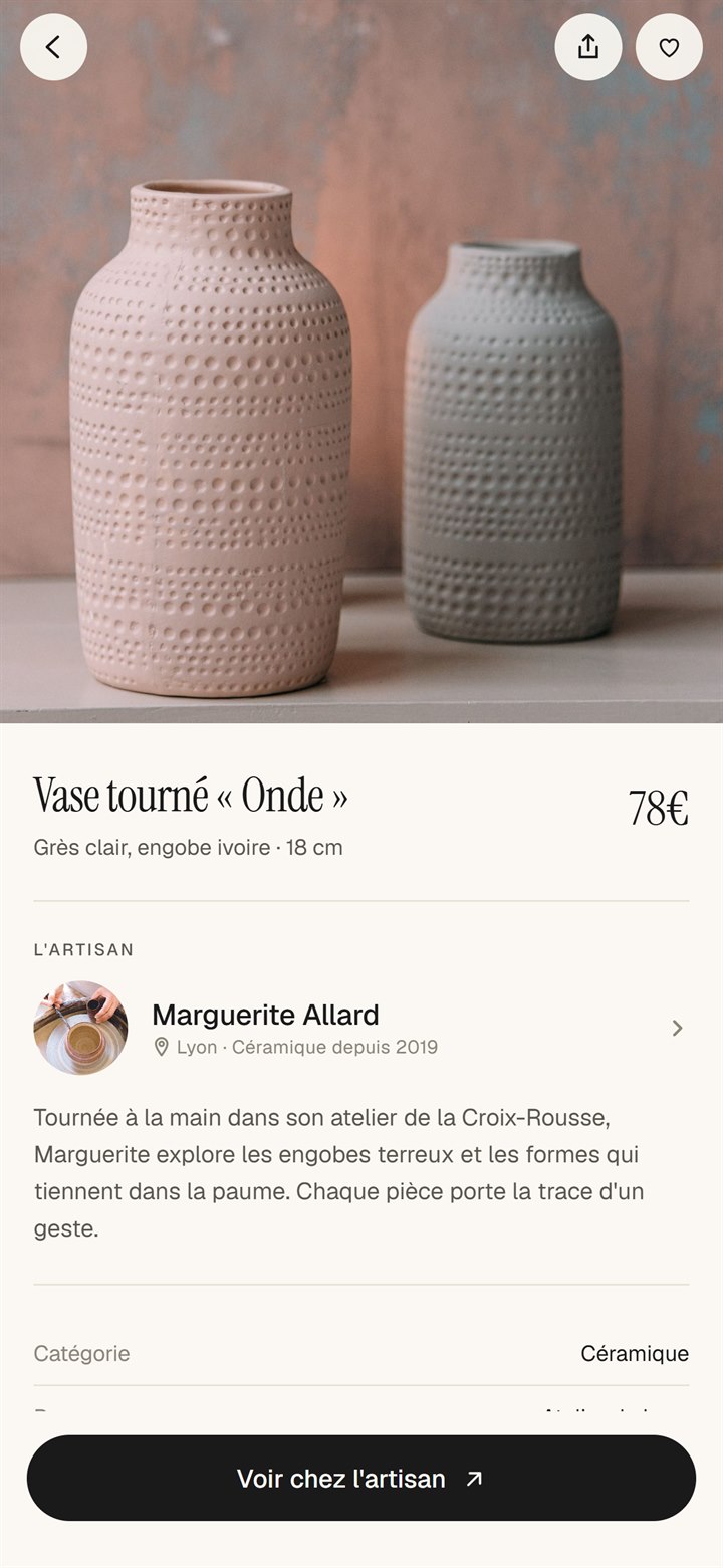 Une page produit